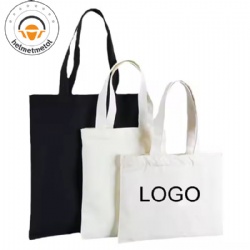 Wholesale Fashion Customized Recyclable Canvas Cotton Sling Tote Bag Large Blank Minamilist Canvas Shoulder Tote Bag